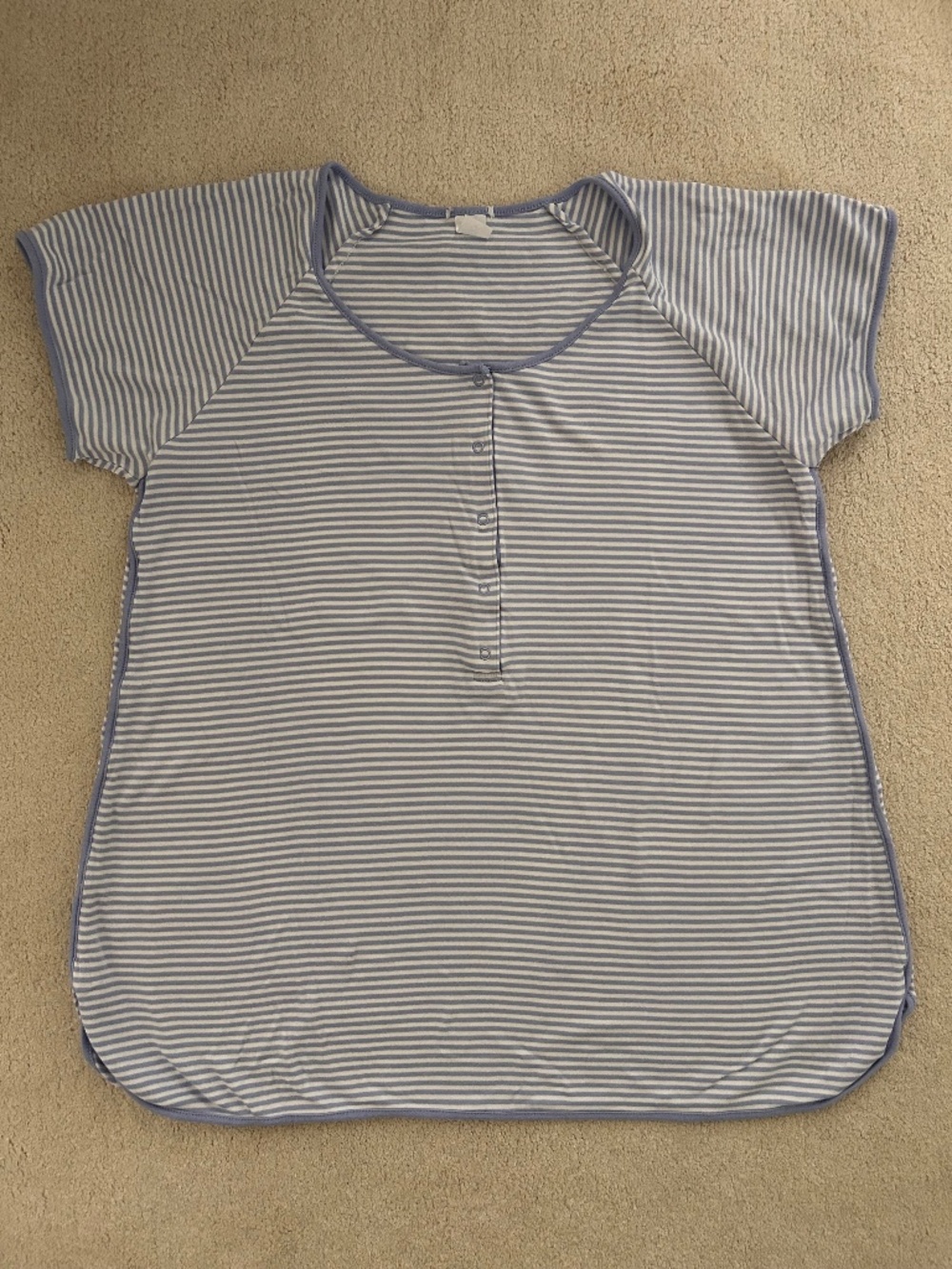 LAKE Pajama top Maternity Medium Pima cotton